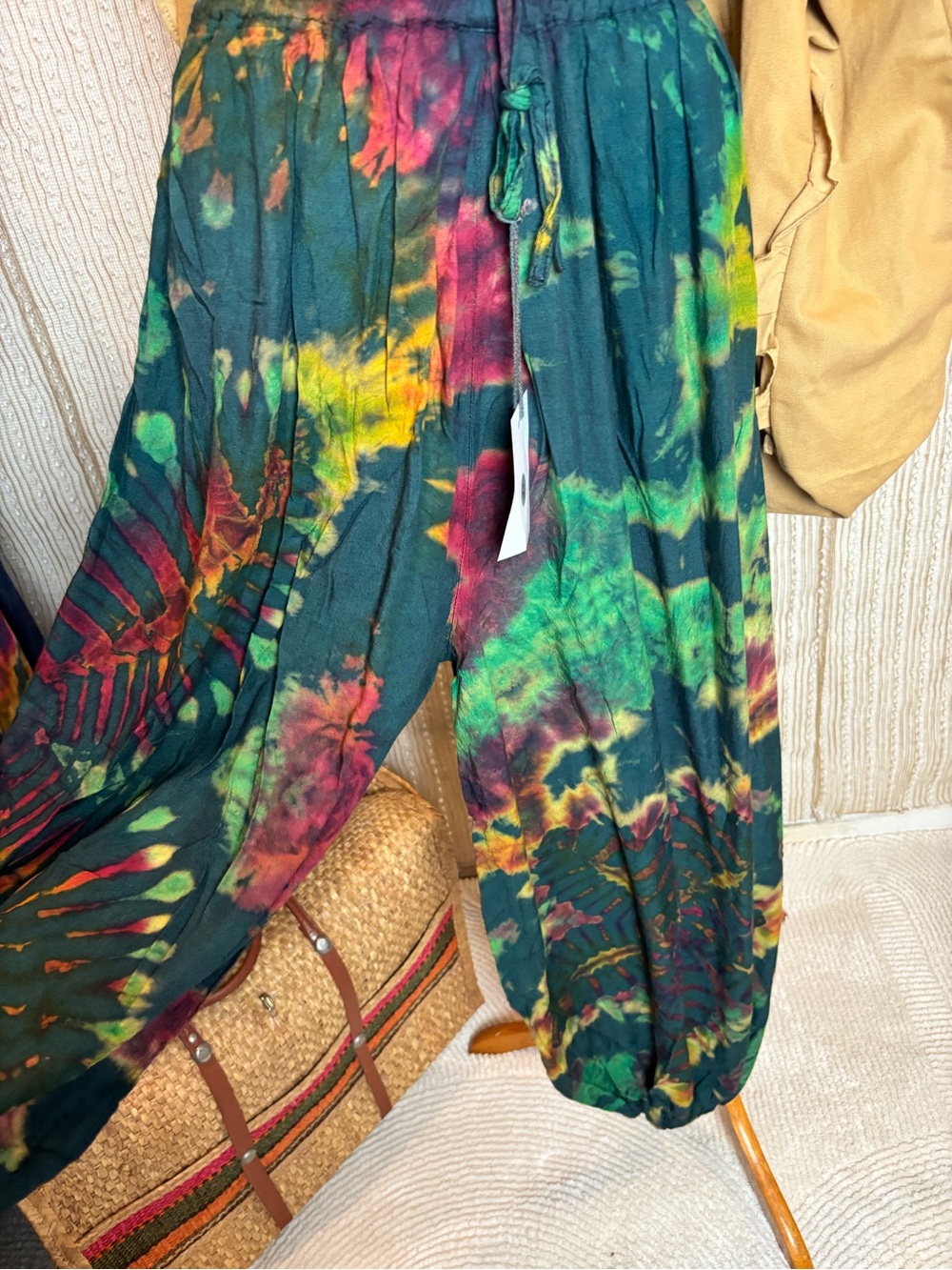 Tie-Dye Harem Pants in Multicolor
